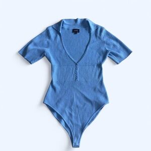 Baby Blue Bardot Bodysuit